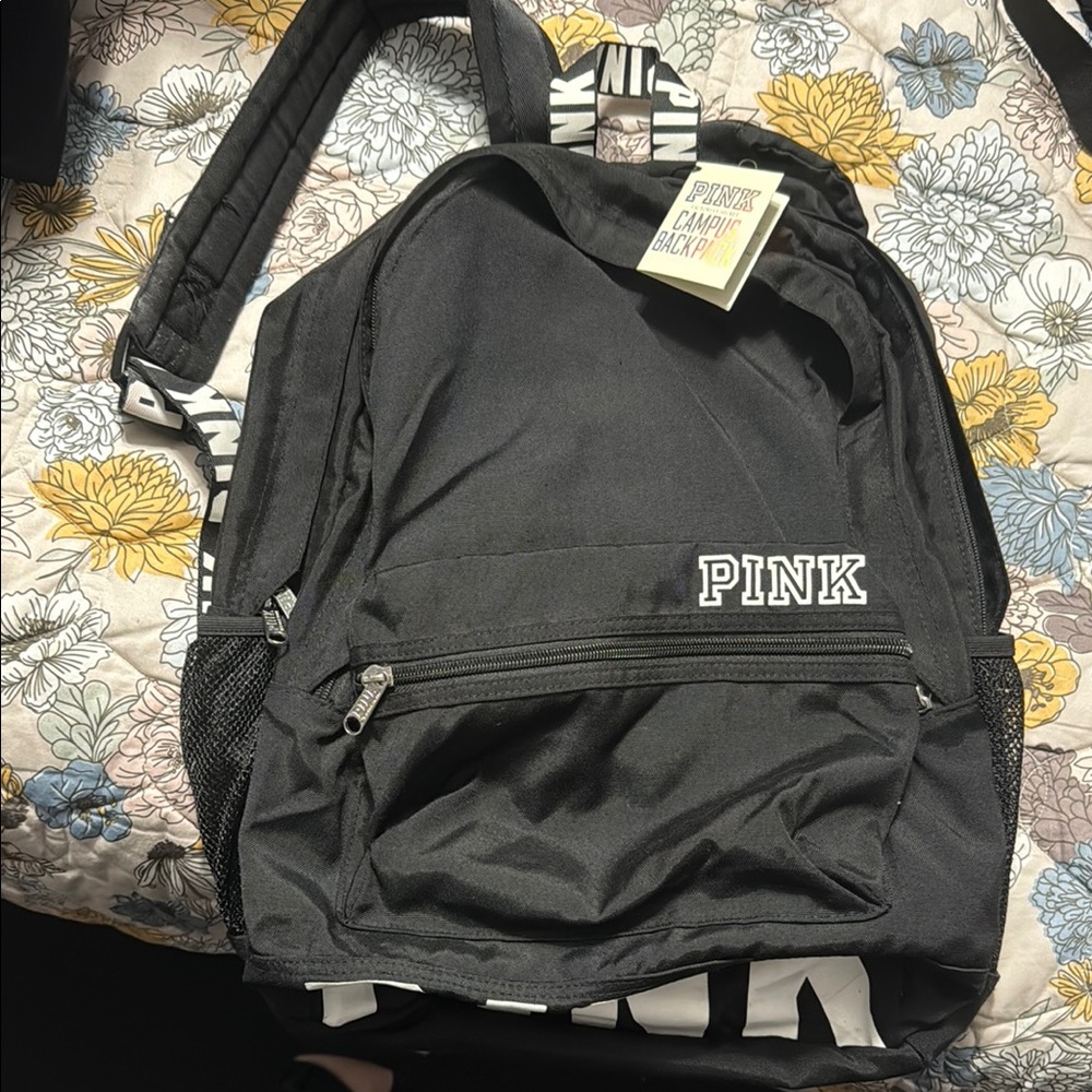PINK Victoria's Secret Black Campus Backpack
